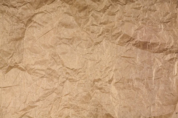 Papel Viejo Pergamino Arrugado Marrón Textura Rugosa — Foto de Stock