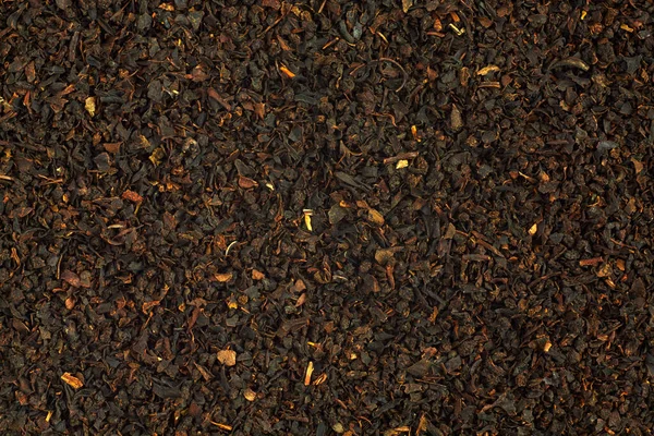 Tło Liści Czarnej Herbaty Luźne Suchej Herbaty Fotografowane Bliska — Zdjęcie stockowe