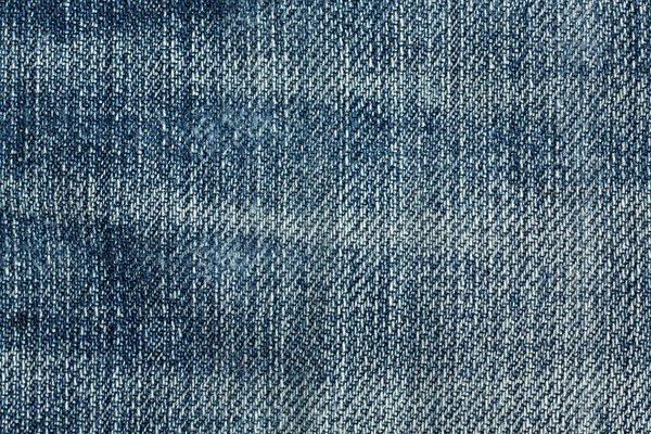 Textuur Van Blue Jeans Stof Gefotografeerd Close — Stockfoto
