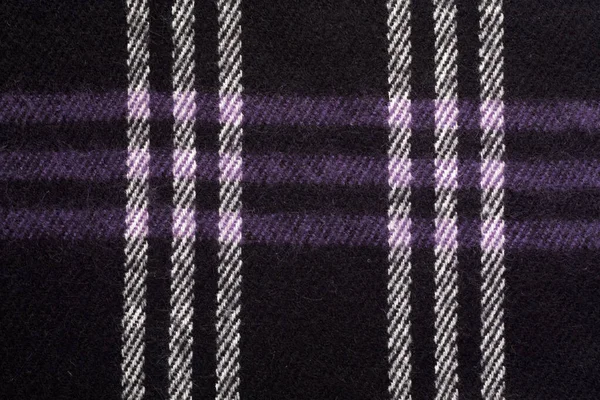 ストリップを重複してスコットランド製ウールのスカーフ 柔らかいウール素材 — ストック写真