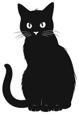 Bu şekillendirilmiş siyah kedi silueti Cadılar Bayramı, çeşitli evcil hayvanlar ve çeşitli sanatsal projeler için mükemmeldir.