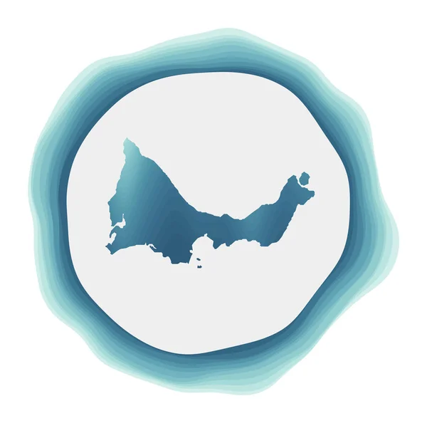 Logo Providenciales Odznak Ostrově Vrstvený Kruhový Znak Kolem Okraje Providenciales — Stockový vektor