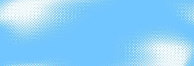 Açık mavi yarım ton deseni. Retro komik gradyan arkaplan. Parlak pikselli noktalı doku örtüsü. Çizgi film pop sanatı solgun gradyan desen. Poster, afiş, reklam için vektör arkaplanı