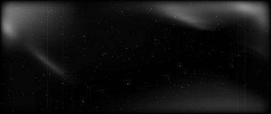 Klasik kara film çerçeve arkaplanı. Eskimiş tahıl film dokusu. Işık sızıntısı, tahıl, çizik, gürültü ve toz içeren geçmişe dönük fotoğraf filtresi şablonu. Nostaljik sinematik fotoğraf efekti. Vektör