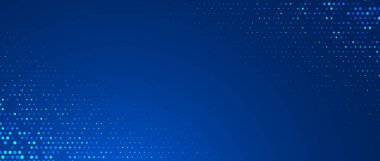 Mavi parlayan altıgen dokusu. Soyut neon altıgen şebeke duvar kağıdı. Donanma bal peteği desenli fon. Vektör modern teknoloji, işletme, bilim, sağlık, tıp, sunum tasarım arka planı