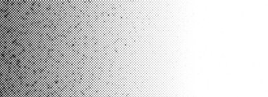 Grunge halftone gradient background. Fading grit noise texture. Black sand particle wallpaper. Retro pop art pixel backdrop. Anime or manga comic overlay. Vector dots and speckles vanishing print clipart