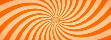 Karamel rengi güneş patlaması arka planı. Tuzlu karamelli dondurma desenli güneş ışını tasarımı. Şablon, afiş, poster ve el ilanı için portakallı fındıklı tatlı duvar kağıdı. Şekerleme ışınları ve kirişler. Vektör