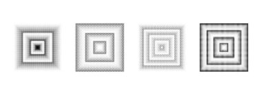 Yarım ton noktalı kare set. Siyah çizgi roman dokusu dikdörtgen koleksiyonu. Pikselleştirilmiş tasarım elemanları koleksiyonu. Soyut geometrik bitmap arkaplan paketi. Vektör çözünürlüğü bohça