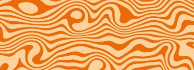 Retro karamelli sıvı doku. Tuzlu karamelli tatlı arka planı. Poster, kapak, afiş, broşür ve broşür için dalgalı şekerler. 60 'lar ya da 70' ler tarzında terli bir duvar kağıdı. Vektör