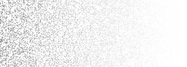 Siyah noktalı gürültü eğilimli doku. Çizgi roman pikseli desenleri kayboluyor. Grunge partikül ızgara duvar kağıdı çözülüyor. Arkaplanda düzensiz tahıl kayboluyor. Vektör benek yarım ton arkaplan