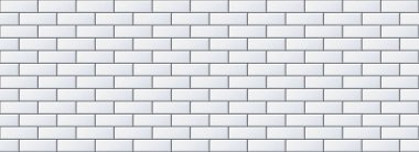 Kusursuz gri fayans deseni. Banyo duvarı, mutfak zemini ve havuz yüzeyi için dikdörtgen seramik döşeme dokusu. Beyaz mozaik şebeke arka planı tekrarlanıyor. Tekrarlanan tuğla zemin. Vektör duvar kağıdı
