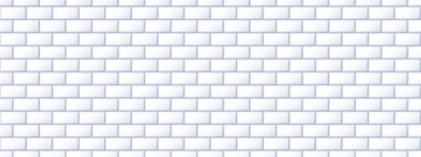 Kusursuz gri fayans deseni. Banyo duvarı, mutfak zemini ve havuz yüzeyi için dikdörtgen seramik döşeme dokusu. Işık mozaik şebekesi arka planı tekrarlanıyor. Tekrarlanan beyaz tuğla duvar kağıdı. Vektör arkaplanı