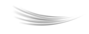 Gri rüzgar çizgileri. Işık eğrisi etkisi. Hava akımı dalgalı hareket izi. Swoosh ve kıvrımlı çizgili çizgili yol tasarımı çizimi. Rüzgar dalgası konsepti. Vektör döndürme arkaplanı