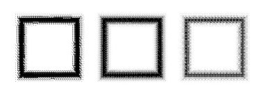 Siyah yarım ton kare çerçeve. Noktalı 8 bit eğimli sınır koleksiyonu. Pankart şablonu, amblem, poster, kutu, fotokopi alanı için Pop Art Picture Holder tasarımı. Vektör raster video oyunu ögesi paketi