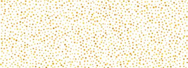 Altın konfeti kusursuz desen. Altın parıltılı nokta arka planda tekrarlanıyor. Parlak benekli, tekrarlanan duvar kağıdı. Noel 'i, yeni yılı, düğünü ya da doğum günü partisini kutlamak için. Vektör arkaplanı