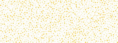 Altın konfetileri kusursuz desen. Sarı benekli, tekrarlanan duvar kağıdı. Altın parıltılı noktalar arka planda tekrarlanıyor. Vektör kutlaması Noel, Yeni Yıl, düğün veya doğum günü partisi dekorasyonu