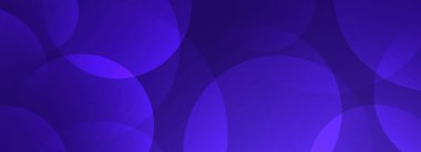 Parlak mor eğimli çember arka planı. Geometrik teknoloji küre duvar kağıdıyla örtüşüyor. Poster, afiş, iş şablonu, tıbbi tasarım için soyut bokeh dekoru. Vektör yuvarlak fon arkaplanı