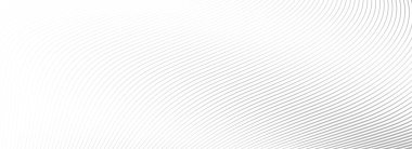 Soyut gri dalga arkaplanı. Açık gri dinamik çizgili doku. Teknoloji tasarımı şablonu, sunum, broşür, broşür, broşür için eğri büğrü ve eğri çizgiler. Vektör hava arkaplanı