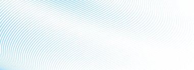 Soyut mavi dalga çizgi arkaplanı. Açık mavi dinamik çizgi dokusu. Teknoloji tasarımı şablonu, sunum, broşür, broşür, broşür için eğri büğrü ve eğri çizgiler. Vektör arkaplanı