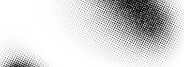 Grunge yarım ton eğim dokusu. Siyah pixelated grange arkaplan. Yıpranmış toprak gürültüsü arka planı. Hasarlı bozuk parmak izi örtüsü. Soluk kumlu duvar kağıdı. Vektör eski lekeli doku yüzeyi 