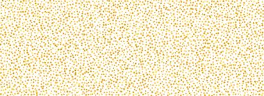 Kusursuz altın yıldız konfeti deseni. Altın parıltısı arka planda tekrarlanıyor. Sarı parlak konfeti tekrarlanan duvar kağıdı. Noel, yeni yıl, düğün ya da doğum günü partisi dekorasyonu. Vektör