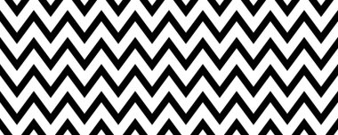 Sembol kusursuz desen. Siyah ve beyaz ringa kemikleri. Çapraz çizgilerle zikzak dokusu tekrarlanıyor. Vektör illüstrasyonu