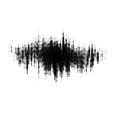 Grunge yarım ton lekeyi bozdu. Bozuk çizgi roman desenli bir leke. Benekli noktalar arka plan bulanıklığı. Tek renkli tasarım elementi. Siyah ve beyaz vektör arkaplanı