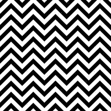 Grunge zigzag kusursuz desen. Siyah ve beyaz sembol kumaş dokusu. Soyut zig zag arkaplanı. Tekrarlanan vektör duvar kağıdı.