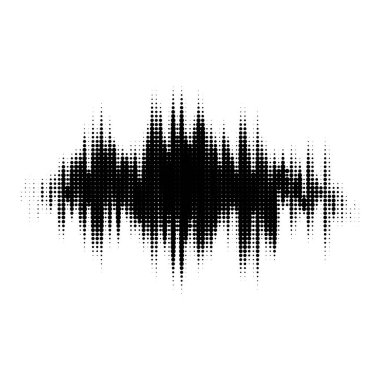 Grunge yarım ton noktasını bozdu. Bozulmus desenli leke. Benekli arkaplan lekesi. Tek renkli tasarım elementi. Siyah ve beyaz vektör 