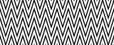 Sembol kusursuz desen. Siyah ve beyaz ringa kemikleri. Zig zag dokusu çapraz çizgilerle tekrarlanıyor. Vektör illüstrasyonu ve duvar kağıdı