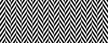 Herringbone dikişsiz desen. Siyah beyaz simge arkaplan. Çapraz çizgilerle zikzak dokusu tekrarlanıyor. Tekstil ve kumaş baskı tasarımı. Vektör illüstrasyonu ve duvar kağıdı