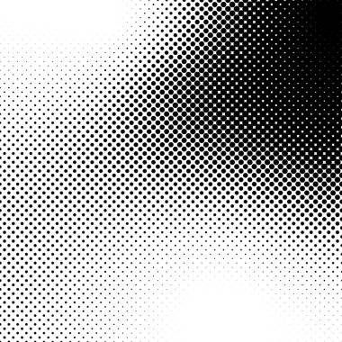 Halftone background. Grunge halftone pop art texture. White and black abstract wallpaper. Geometric retro vector backdrop