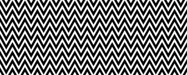 Sembol kusursuz desen. Zik zag süs dokusu tekrarlanıyor. Siyah ve beyaz ringa kemikleri. Vektör illüstrasyonu ve duvar kağıdı