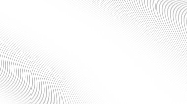 Dalgalı çizgiler arka plan. Soyut gri çizgili doku. Çarpık ve eğri çizgiler duvar kağıdı. Vektör minimalist tasarım şablonu