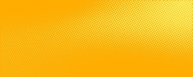 Sarı turuncu yarım ton deseni. Retro komik gradyan arkaplan. Kare pikselli nokta çizgi film dokusu. Popüler sanat soluk gradyan desen. Vektör arkaplanı.