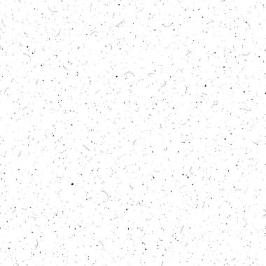 Siyah parçacıklar kusursuz arkaplan. Eski tozlu film gürültü dokusu. Grunge lekeleri, çizikler, noktalar ve tekrar eden duvar kağıtları. Eski, kaba, kirli kaplama. Kumlu kum sıkıntılı etkisi. Vektör 