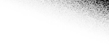 Köşedeki yarım ton dokusu. Noktalı gradyan desen arkaplanı. Soyut soluk pop sanat duvar kağıdı. Parmak izi, afiş, poster, broşür ve kapak için kaybolan benekli radyal tasarım arkaplanı. Vektör illüstrasyonu
