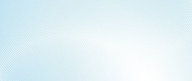 Yarım ton dalga çizgileri dokusu. Açık mavi arkaplanda beyaz noktalı çizgiler. Çarpık ve eğri çizgiler duvar kağıdı. Deniz suyu, hava akışı, rüzgar konsepti. Vektör tasarım şablonu