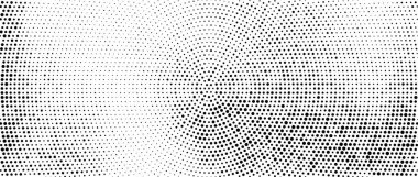 Radyal yarım ton noktalar. Görülmüş ve noktalı gradyan arkaplan. Etkisi azalan eş merkezli leke dokusu. Siyah beyaz duvar kâğıdı. Grunge tek renkli geometrik arkaplan. Vektör