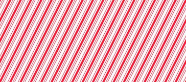 Kırmızı ve beyaz, kusursuz Noel deseni. Şeker kamışı köşegen çizgili arka plan. Dekorasyon duvar kağıdını tekrarlıyorum. Kış tatilleri arka planda. Xmas naneli ambalaj kağıdı tasarımı. Vektör