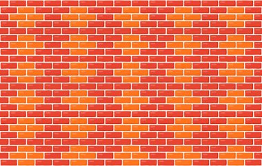 Tuğla duvar pürüzsüz desen. Kahverengi dekoratif tuğla tekrar eden doku. Duvarcılık geçmişi var. Vektör duvar kağıdı.