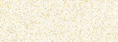 Kusursuz altın yıldız konfeti deseni. Altın parıltı arka planda tekrarlanıyor. Sarı parlak konfeti tekrar eden duvar kağıdı. Noel, yeni yıl, düğün ya da doğum günü partisi dekorasyonu. Vektör dokusu