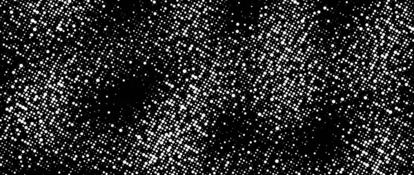 Yarım ton grunge kaplama dokusu. Siyah ve beyaz noktalı sıkıntılı bir arka plan. Şablon, afiş, poster, kapak, kolaj, broşür için kaba kirli yüzey. Vektör tahıl sesi duvar kağıdı