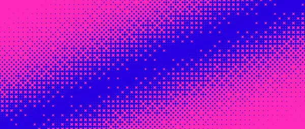 Pixelated köşe gradyan dokusu. Mavi ve pembe dither köşegen desen arka planı. Soyut kusurlu desen. Arızalı video oyunu ekran duvar kağıdı. Piksel sanat retro illüstrasyonu. Vektör bitmap arkaplanı