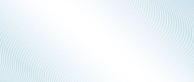 Pürüzsüz dalga çizgileri. Açık mavi arkaplanda beyaz dalgalı çizgiler. Çarpık ve eğri çizgiler duvar kağıdı. Deniz suyu ya da hava rüzgarı kavramı. Vektör tasarım şablonu