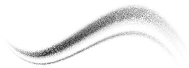 Dalga eğimli tahıl dokusu. Siyah kavisli çizgi arkaplanı. Grunge Noktalı Duvar Kağıdı afiş, poster, broşür. Benekli, parçalı, granüllü pürüzsüz kum zeminini dalgalandırın. Vektör