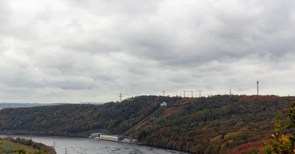 Syburg Dortmund Nrw Německo Října2022 Panoramatická Podzimní Fotografie Čerpací Elektrárny — Stock fotografie