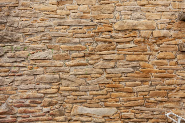Velha Muralha Fortaleza Textura Imagem Alvenaria Antiga Superfície Tijolo — Fotografia de Stock