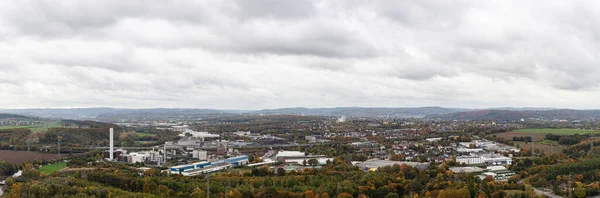 Syburg Dortmund Nrw Německo Října2022 Panoramatická Podzimní Fotografie Průmyslové Oblasti — Stock fotografie