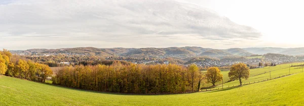 Panoramic Shot Surroundings Iserlohn Ruhr Region North Rhine Westphalia Landscape — 스톡 사진